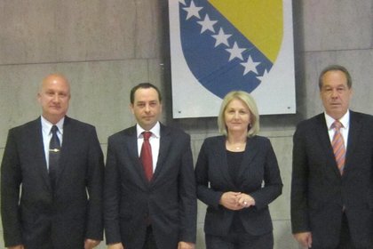 Среща с ръководството на обединената комисия за отбрана и сигурност към Парламентарната Скупщина на Босна и Херцеговина